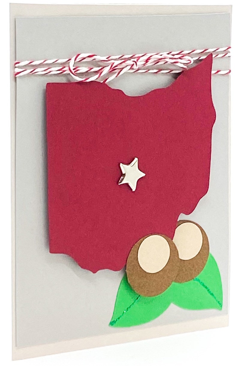 Ohio State Buckeye Card Handmade OSU Card Football Card Etsy