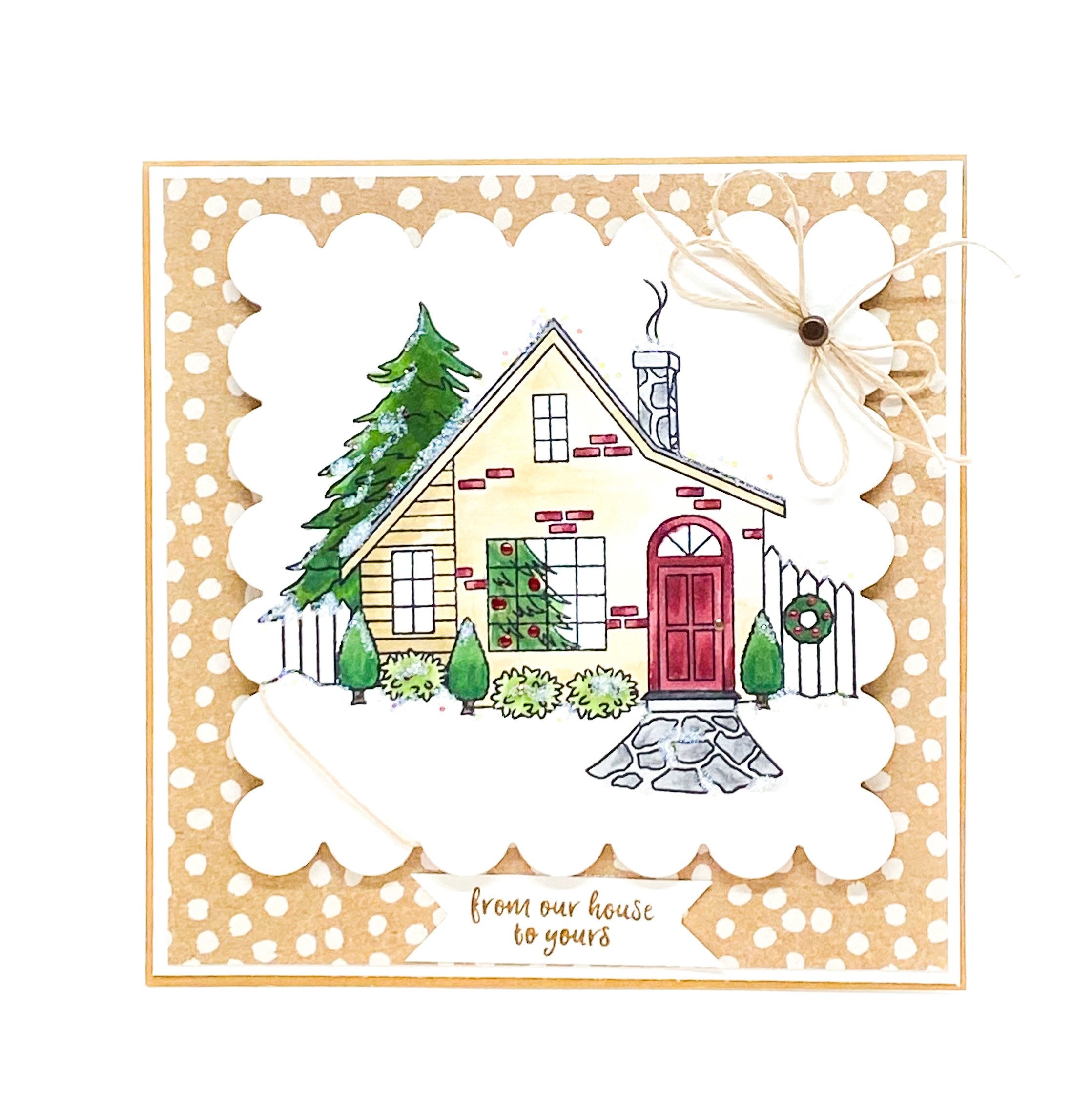 Christmas Card House 