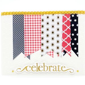 Handmade Patriotic Birthday Card  Red, White, Blue Design  Perfect for Holidays, Celebrations, Independence Day  Unique Patriotic Greeting