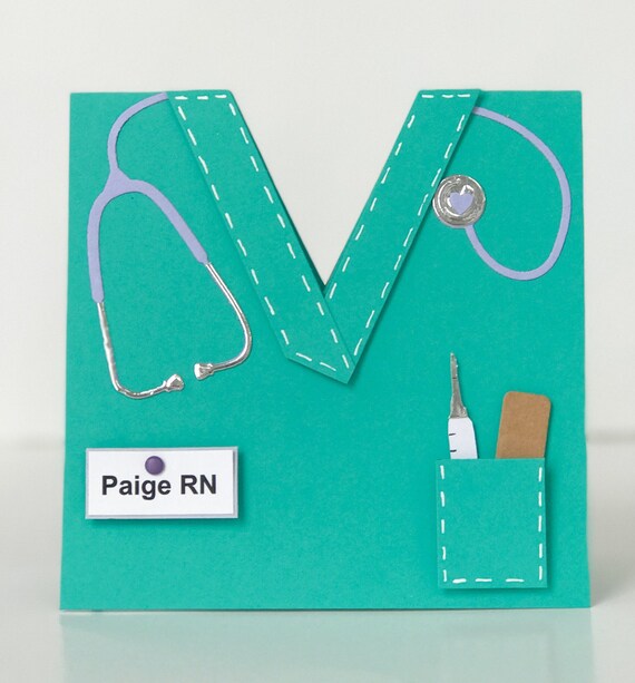 nursing school graduation handmade graduation card nurse etsy