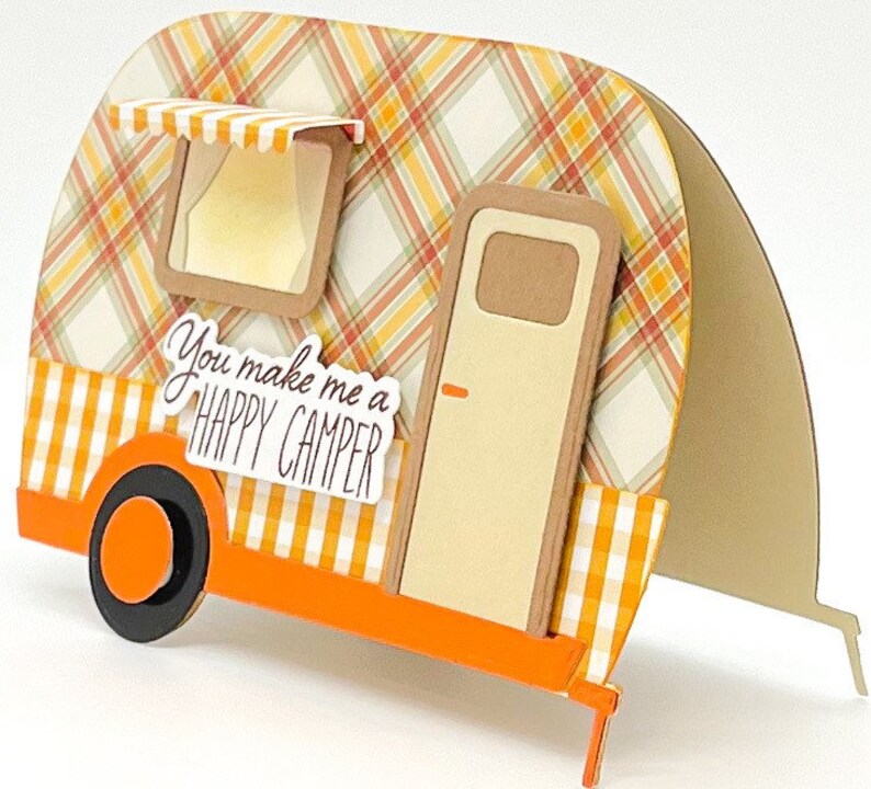 Camper Retro Camper Camper Card Birthday Card Fall Camper - Etsy