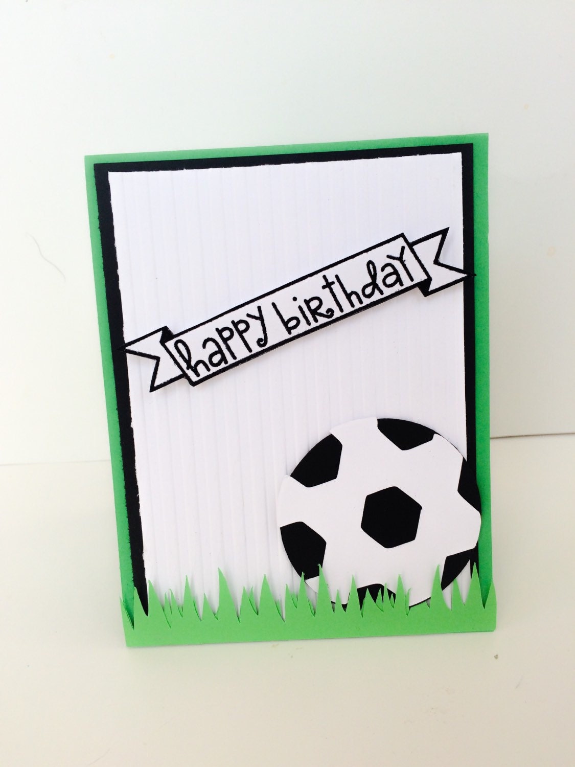 handmade soccer birthday card soccer player card athlete etsy handmade soccer birthday card