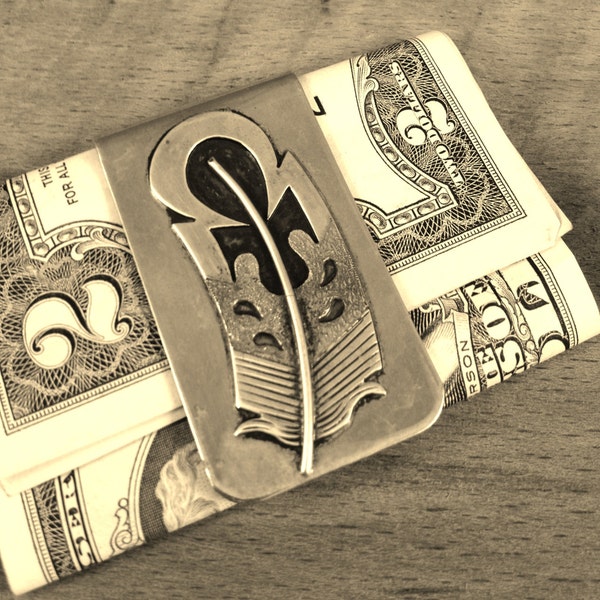 Silver Southwest Style Money Clip by Roger Skeet