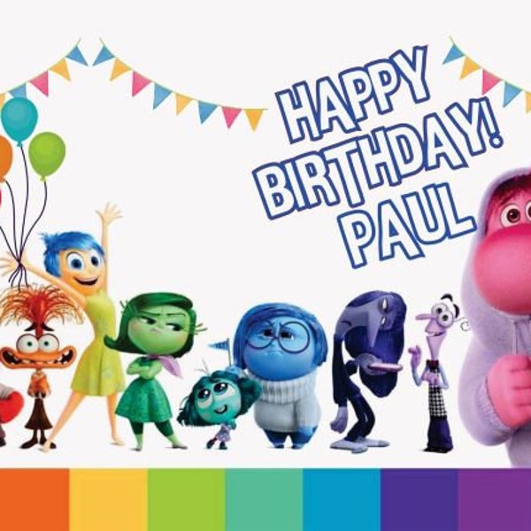 Inside Out Birthday Backdrop - Etsy