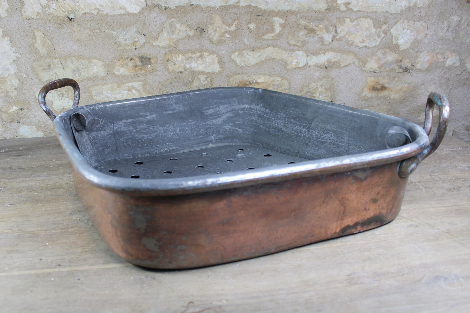 Antique Copper French Turbotiere Fish Kettle Poacher Steam Pan Etsy