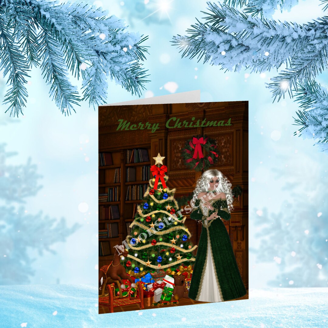 Printable Merry Christmas Card Instant Download Holiday Card - Etsy