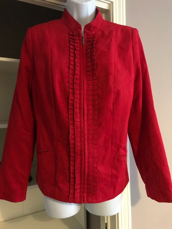 Vintage red blazer by. Tanjay