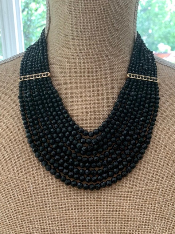 Vintage multi layered beaded necklace