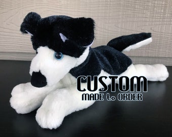 CUSTOM MADE to ORDER 13in Floppy Puppy Plush Stuffed Animal Commission