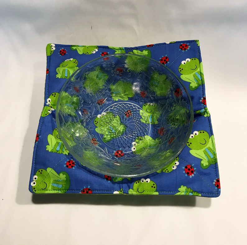 Microwave Bowl Cozy Froggies / Frog Microwave Hot Pad / Ice Etsy