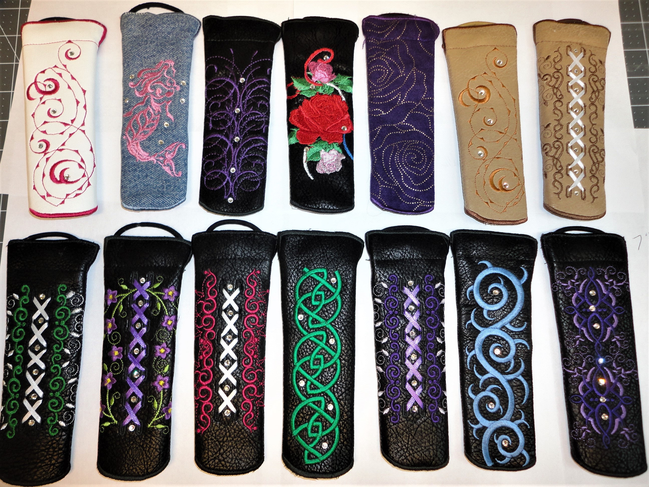 Sugar skull Ponytail hair wrap // Noslip ponytail hair wrap Etsy