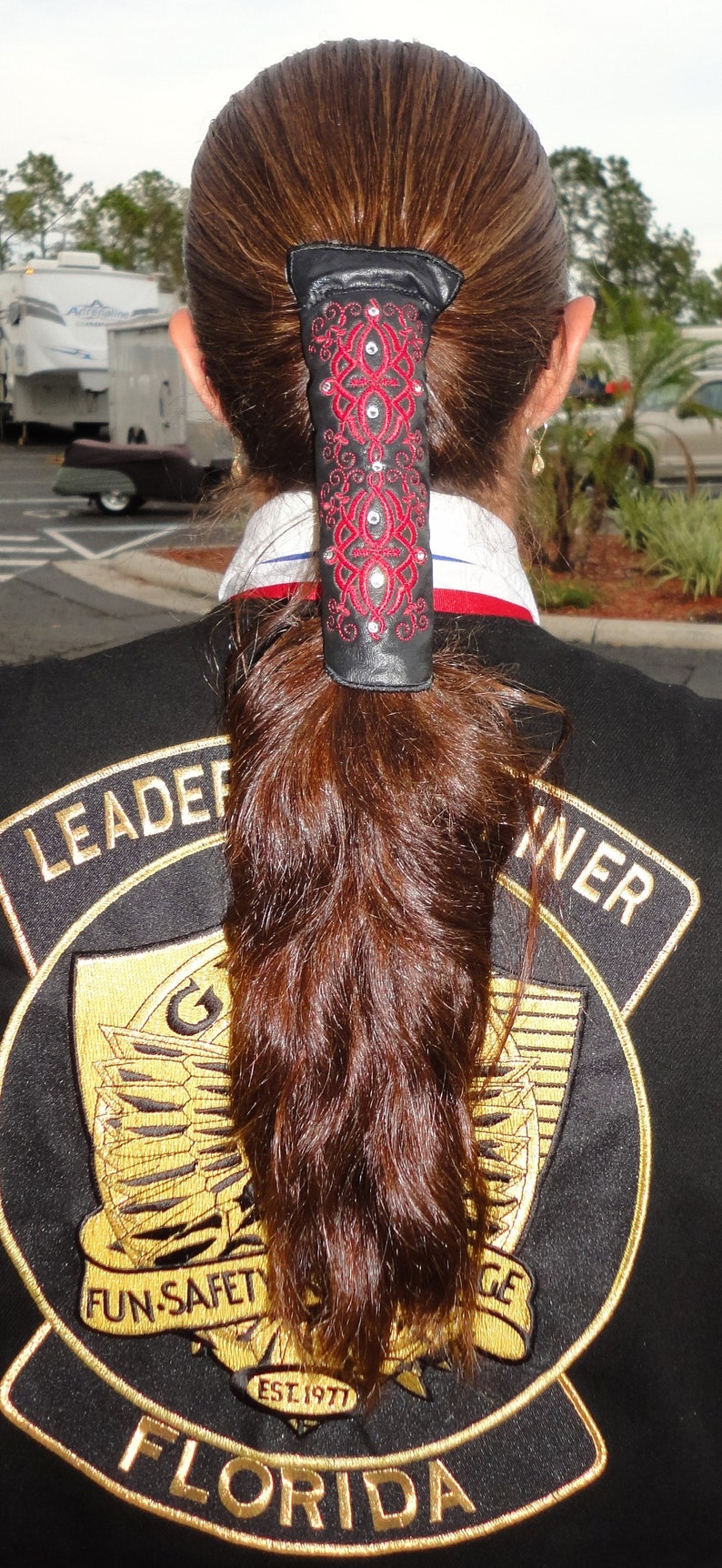 Ponytail Hair Wrap // Noslip Ponytail Hair Wrap // Biker Hair Etsy