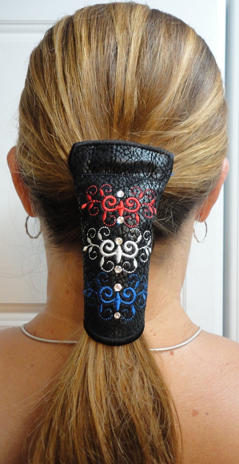 Ponytail Hair Wrap // No Slip Ponytail Wrap // Biker Hair Wrap Etsy