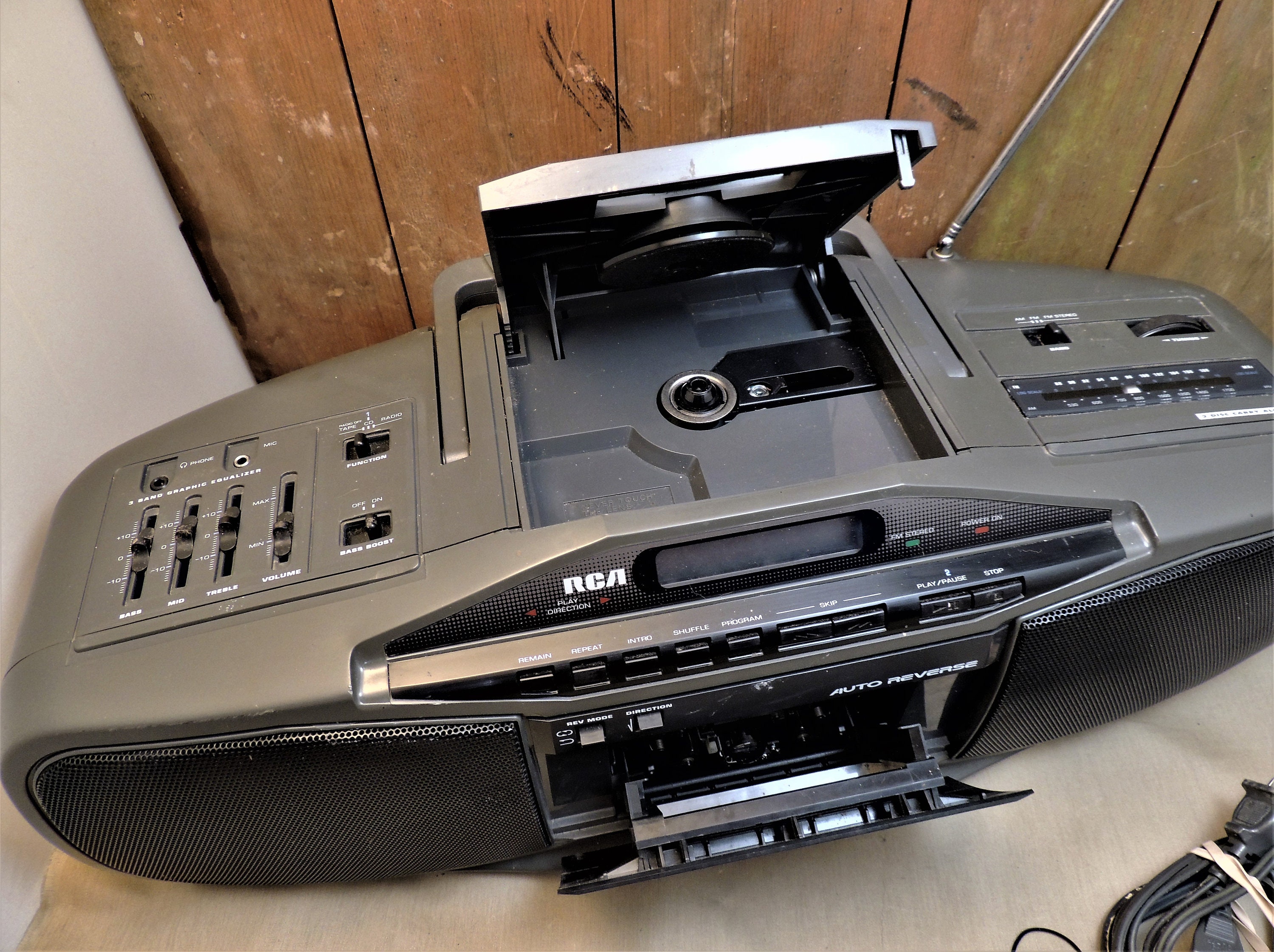 RCA BOOMBOX CD Radio & Cassette Modelo R P 7964A c1995 Etsy