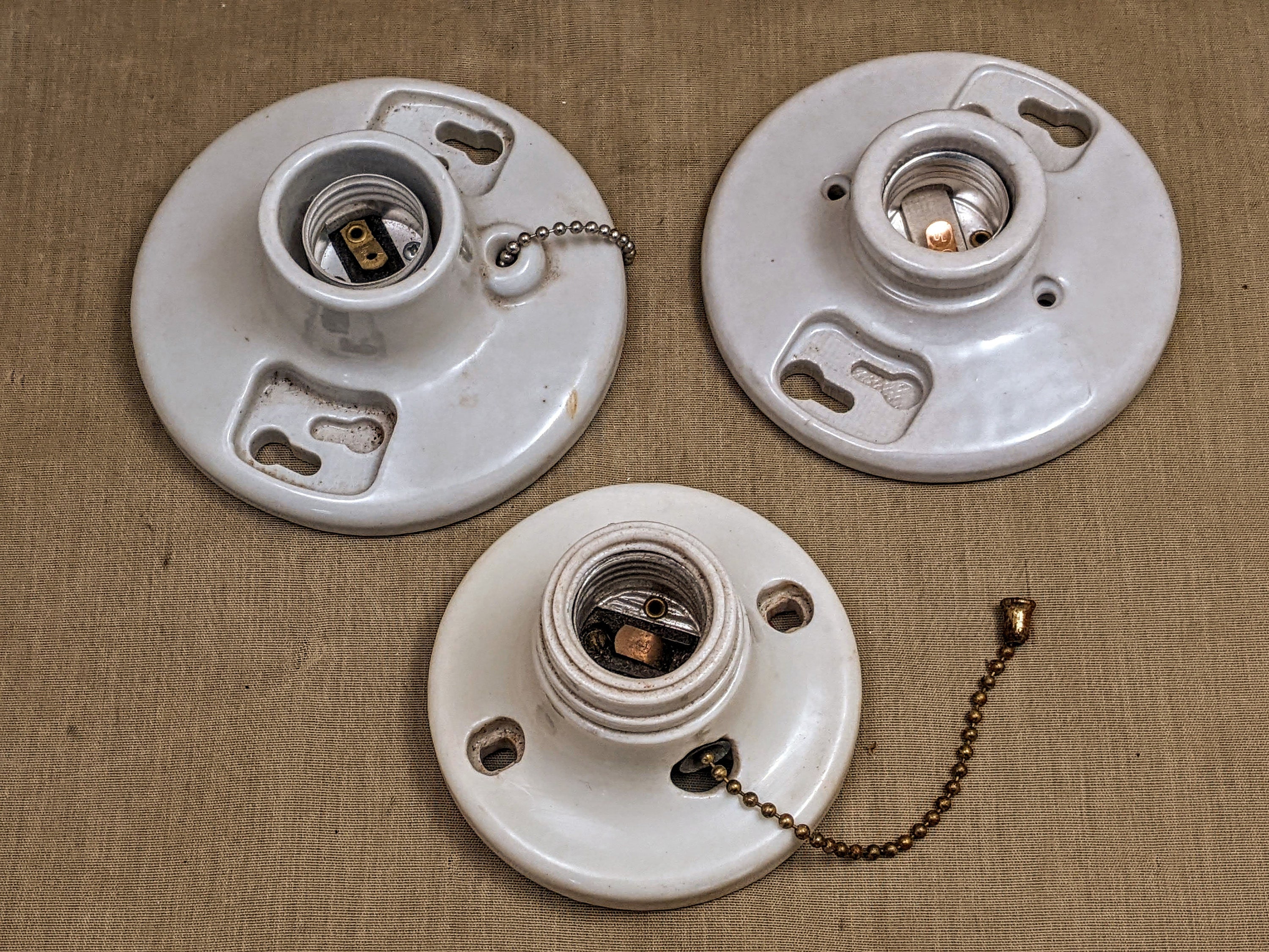 Porcelain sale light sockets