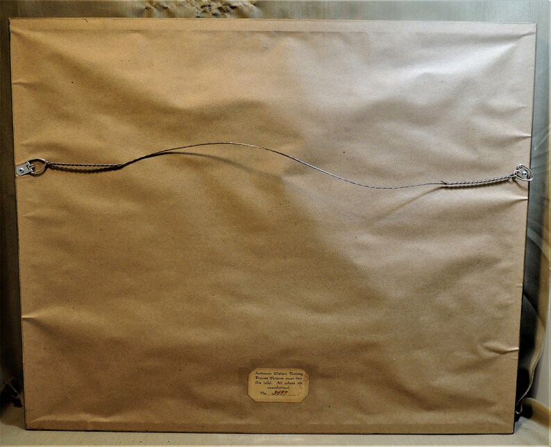 Wallace Nutting A BARRE BROOK ~ 12 x 15 Process Print #3497 in Original 21 x 17.5 Frame ~ Signed /& Titled ~ c1930s