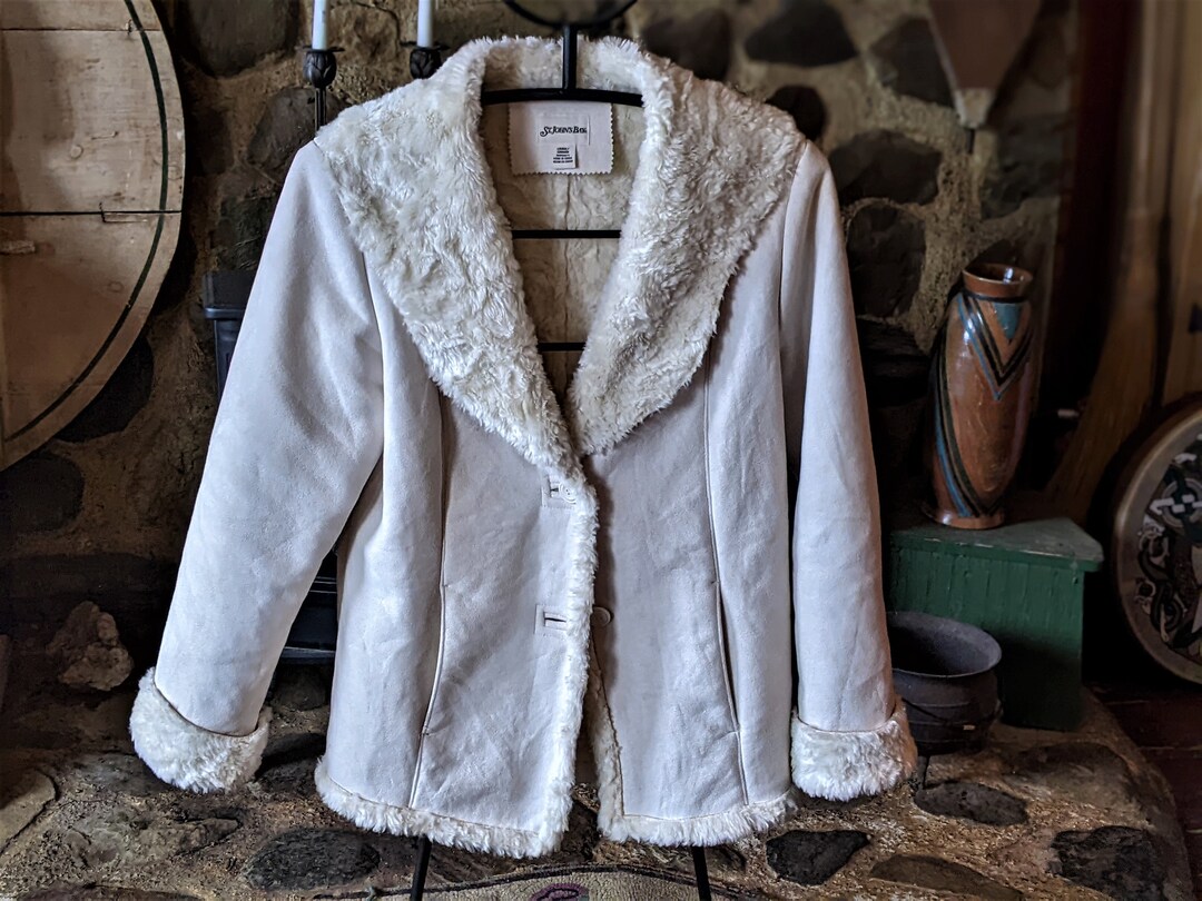 Ladies FAUX SHEEPSKIN JACKET Etsy