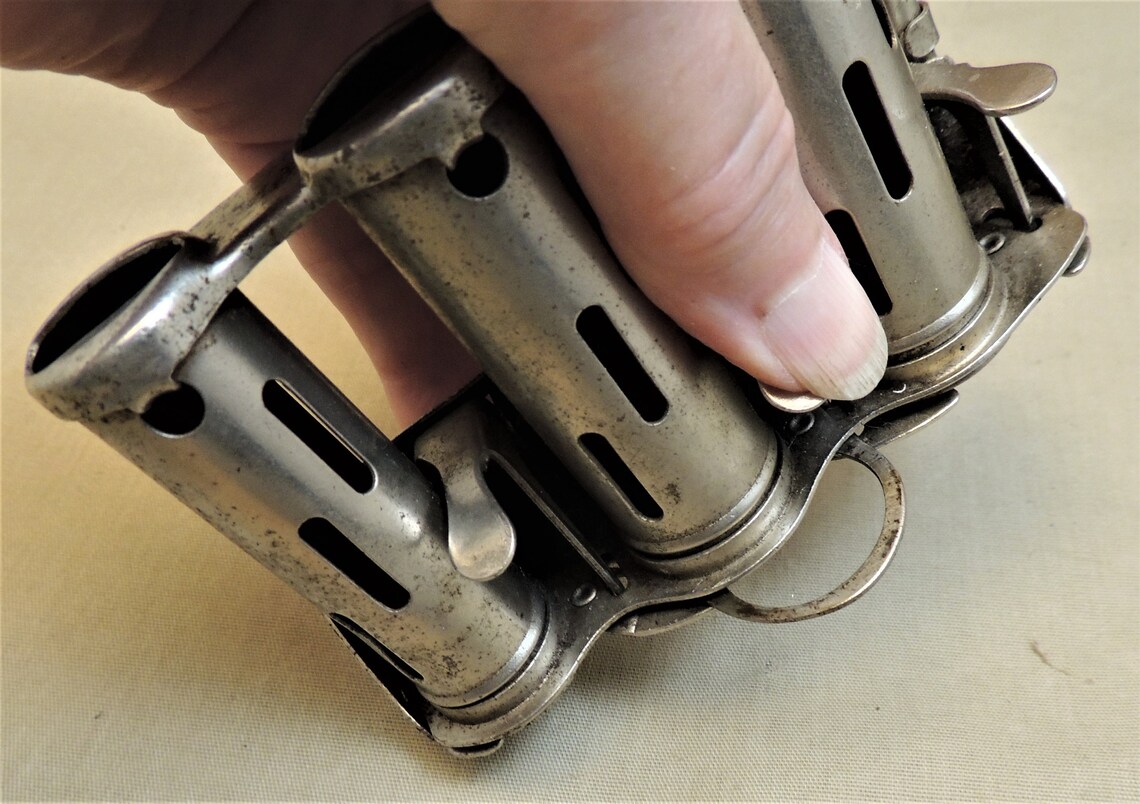 Vintage BELT COIN CHANGER Holder 3 Slot for Dimes Nickels & | Etsy