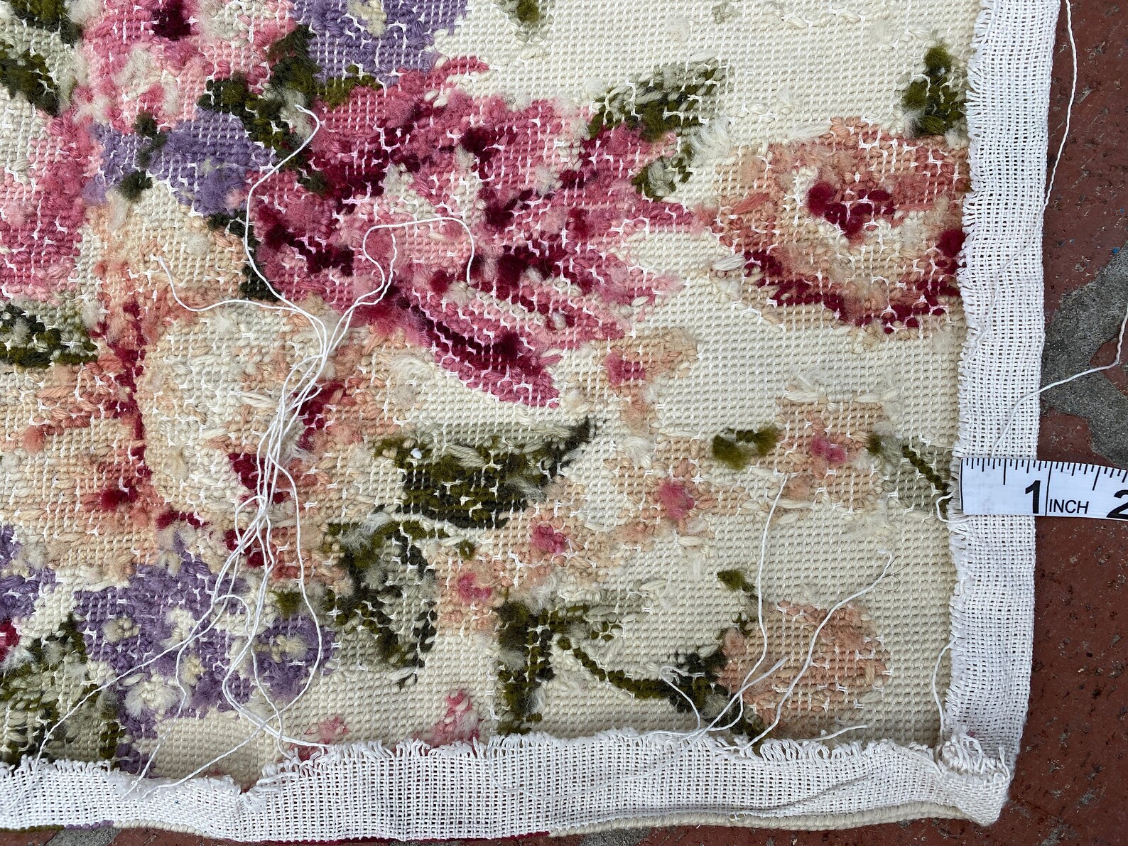 Large Floral Needlepoint Cushion Cover Free Shipping Etsy