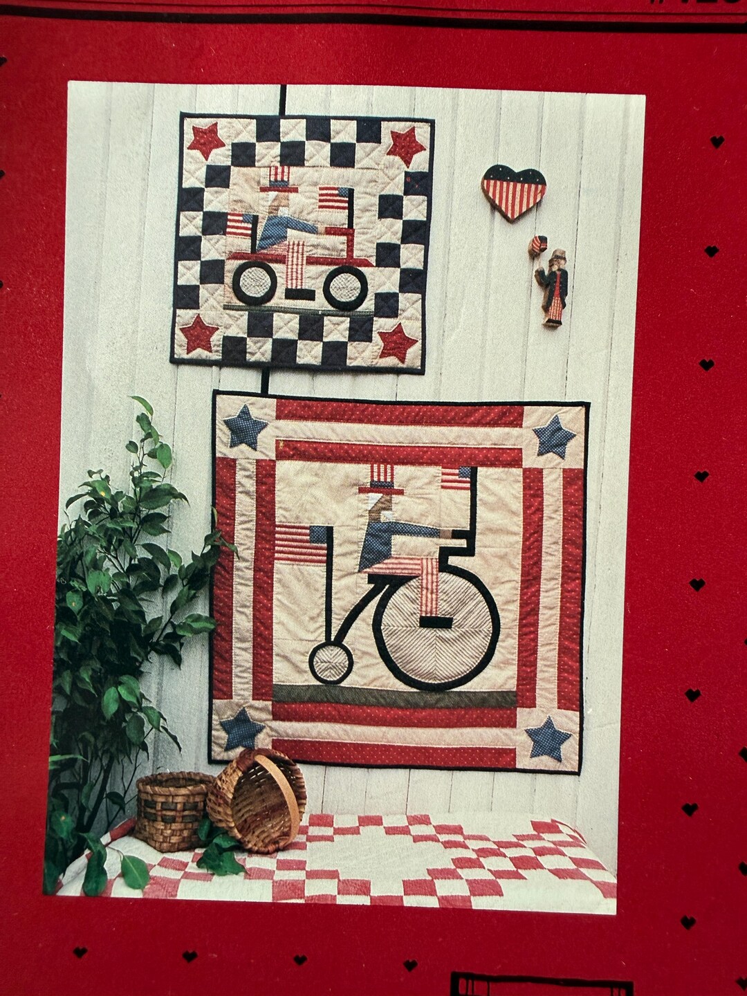 Uncle Sam Quilt Pattern Uncle Sam Mini Quilt Pattern - by Country Threads - America 250! - Etsy