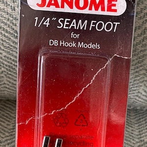 Janome 1/4&quot; Foot For DB Hook Models, 1/4&quot; Foot For Quilting & Topstitching