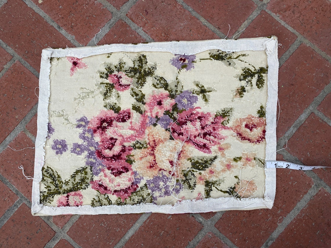 Large Floral Needlepoint Cushion Cover Free Shipping Etsy