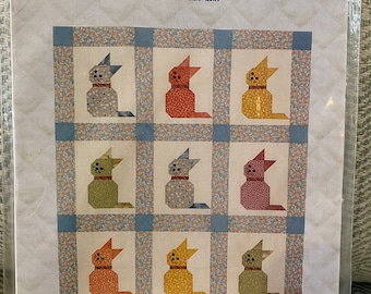 Sally the Kitty Quilt Pattern - Crib or Twin Size