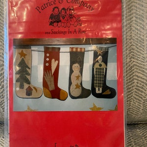 Stockings In A Row Garland Pattern by Patrice & Company - From My Heart To Yours - 1995