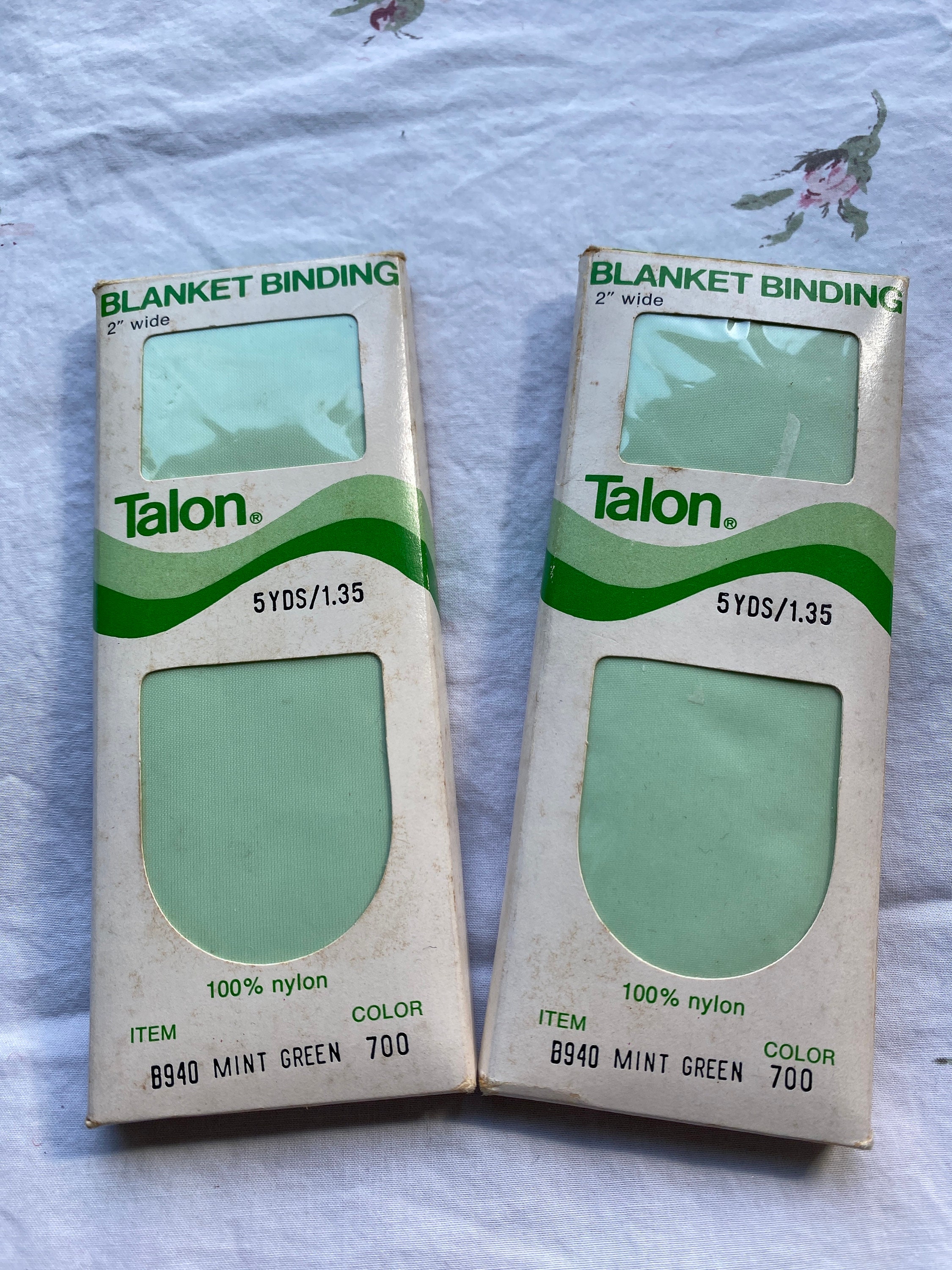 Vintage Talon Blanket Binding 2 W X 5 Yards L Mint Green Nylon Etsy