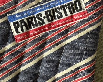 Paris Bistro Right Handed Oven Mitt - By Now Designs - San Francisco - New Without Tags