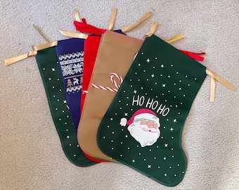 Large Christmas Stocking Gift Bags - Choose 1