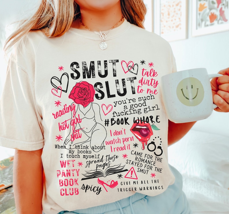 Smut tshirt, STFUATTDLAGG, Buy Me Books, Reader, Spicy Book Shirt, Spicy Literature, Spicy Book Club, Smut Lover, Smut fan image 1