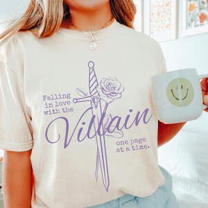 Villain lover Shirt, Bookish Gift for Reader, Villain tshirt, Dark Romance Reader, Spicy Book Lover, Smut Reader Shirt, Funny reading shirt