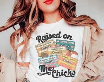 Raised on The Chicks kassettband T-shirt | vintagemusik t-shirt