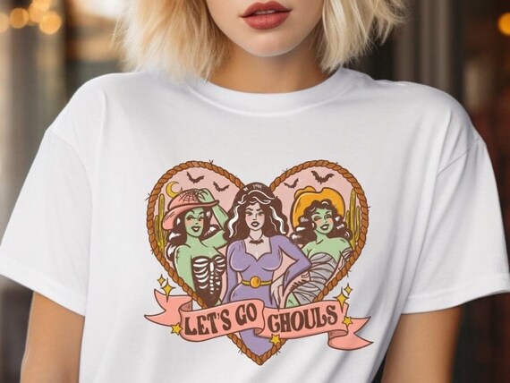Halloween Shirt, Let's Go Ghouls Shirt, Halloween Shirt, Halloween country music Shirt, western cowgirl