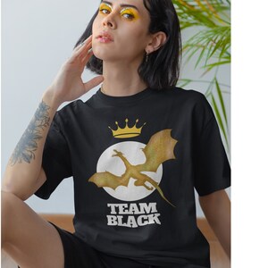 Team Black shirt, Dragon fan shirt, gift for dragon fan