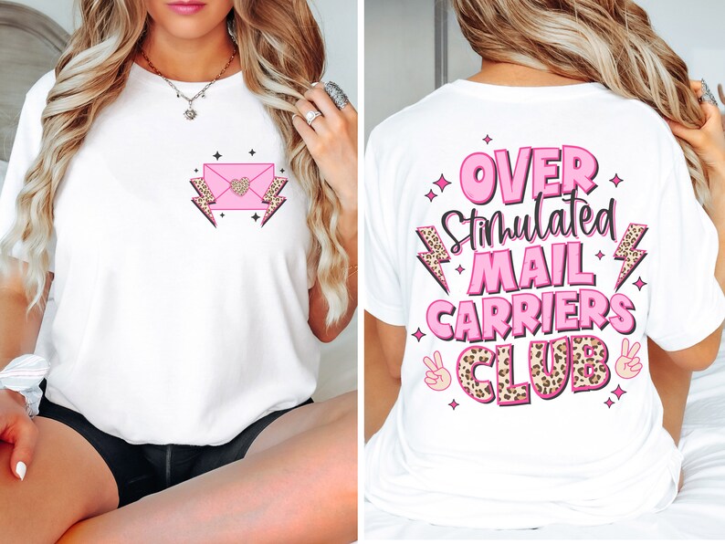 Mail Carrier Shirt, overstimulated, Mail Lady Shirt,Gift for Mailwomen,Mail Carrier Tee,Funny Postal Worker Shirt,Funny Mail Lady Gift bild 1