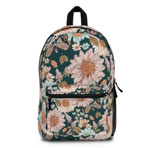 Floral butterfly vintage style Backpack