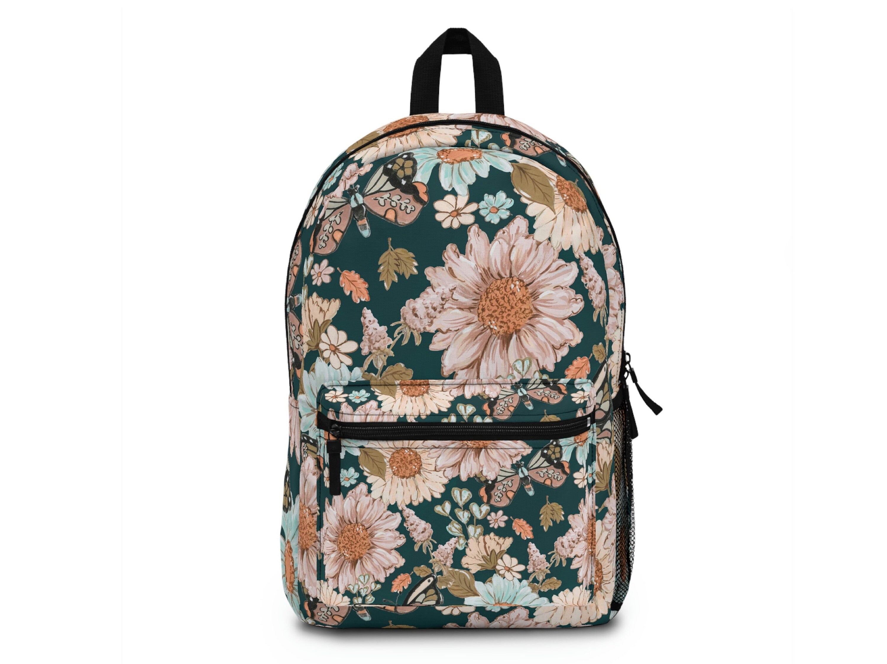 Floral Butterfly Vintage Style Backpack - Etsy display picture 1