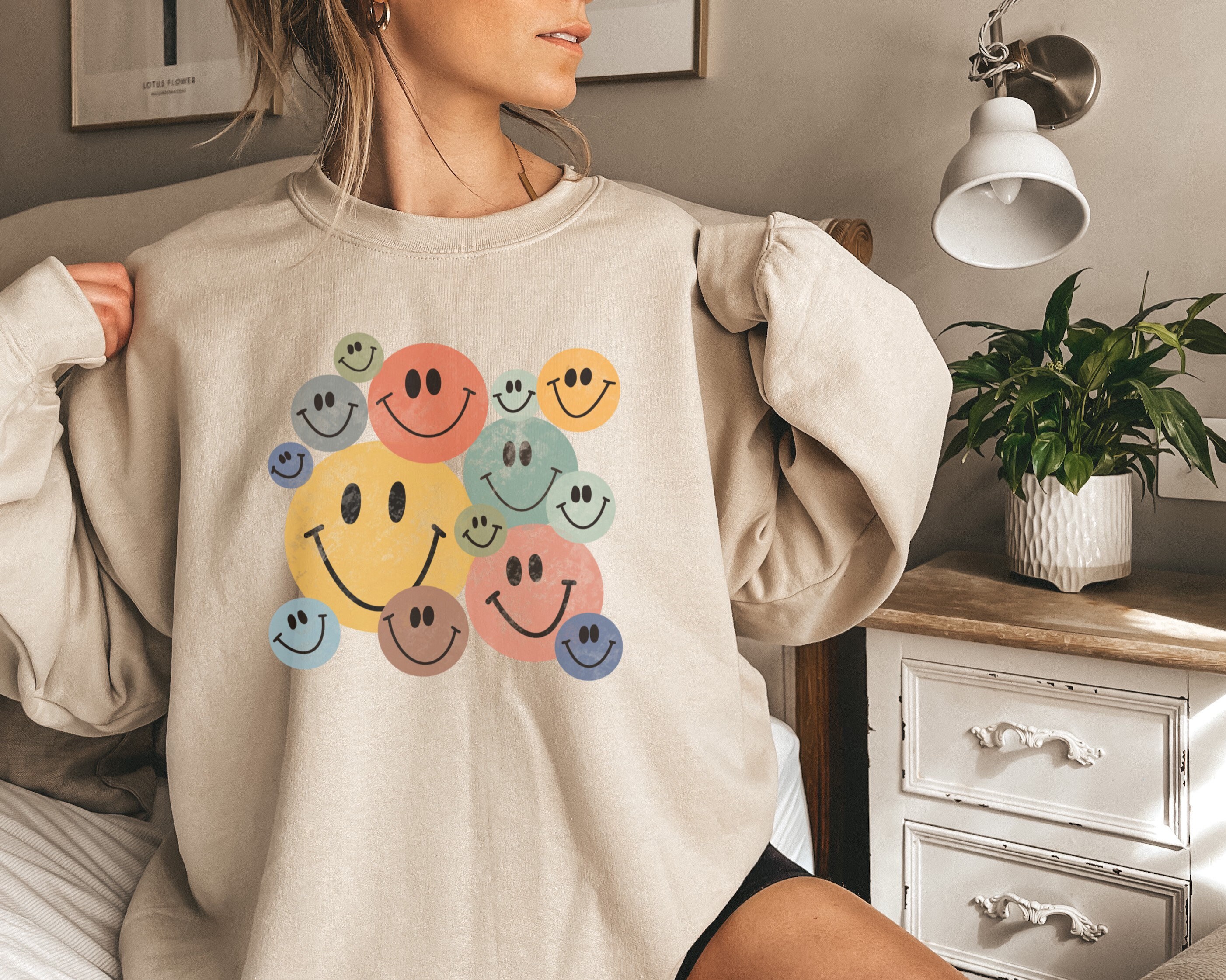 Smiley Face Sweater - Etsy