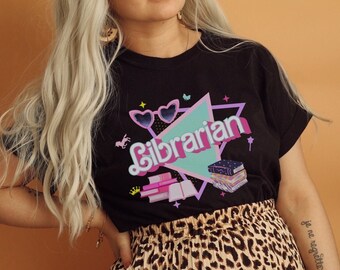 School Librarian Shirt Library Shirt for Librarian Squad Shirt Book Lover Shirt Librarian Gift for Book Lover, retro vintage