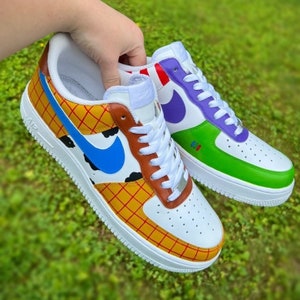 Custom Toy Hand-painted Nike Air Force 1s Baby Through - Etsy