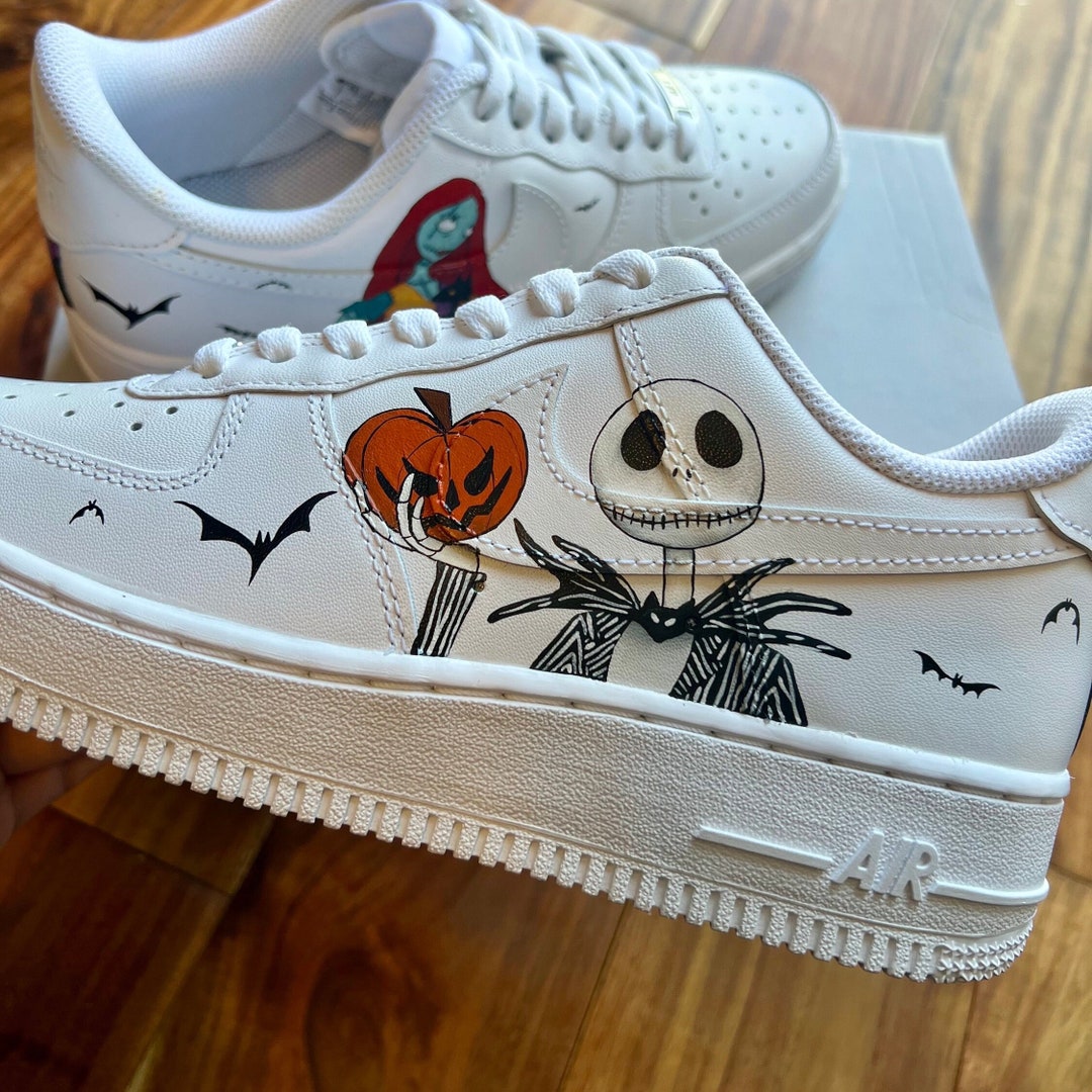 Custom Nightmare Before Christmas Hand-painted Nike Air Force 1's