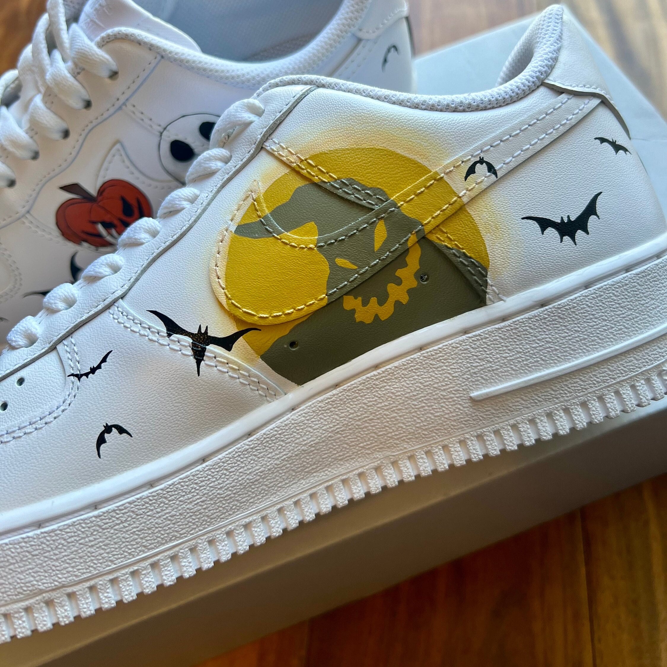 Custom Nightmare Before Christmas Hand-painted Nike Air Force 1's