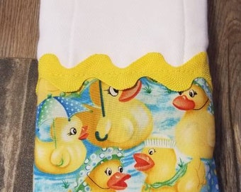 Yellow Rubber Ducky Burpee - Baby Gift - Personalize Baby Gift - Baby Shower - Burp Rag - Burp Cloth