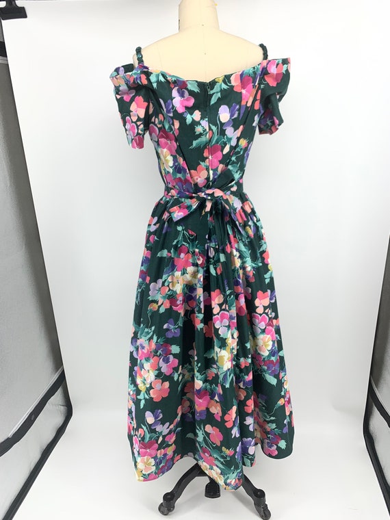 Lovely vintage 1980s floral dress - image 3