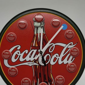 Coke Metal Clock / Unique Clock / Novelty Clock  / Quartz Clock With Self Hanger