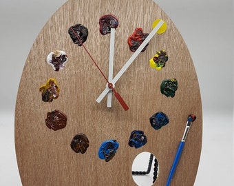 Artist Small Palette Clock / Wall Decor