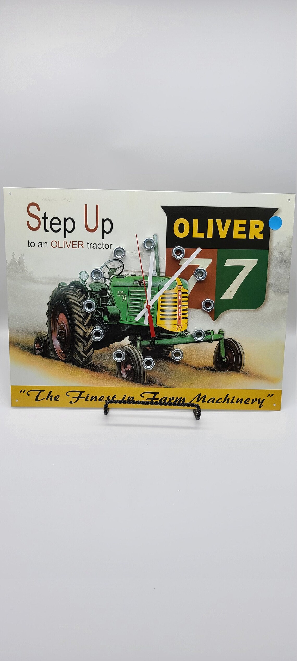 Oliver Clock / Clock / Tractor Clock / Farm / Country Clock / Farmer Clock / Housewares