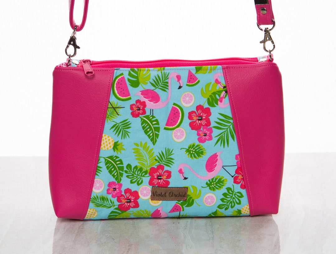 Flamingo Crossbody Bag Purse Clutch Handbag Etsy